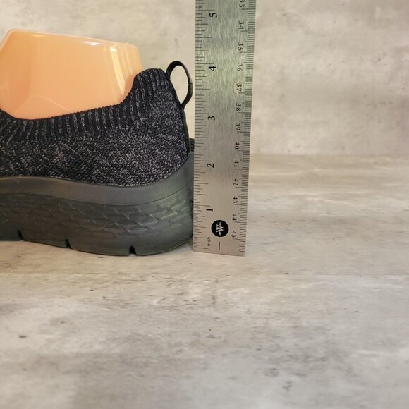 Skechers Black Knit Slip-On Sneakers - Picture 7 of 14